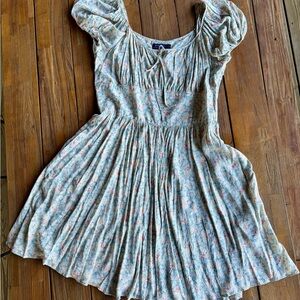 Vintage Ralph Lauren Blue and Pink Floral Dress